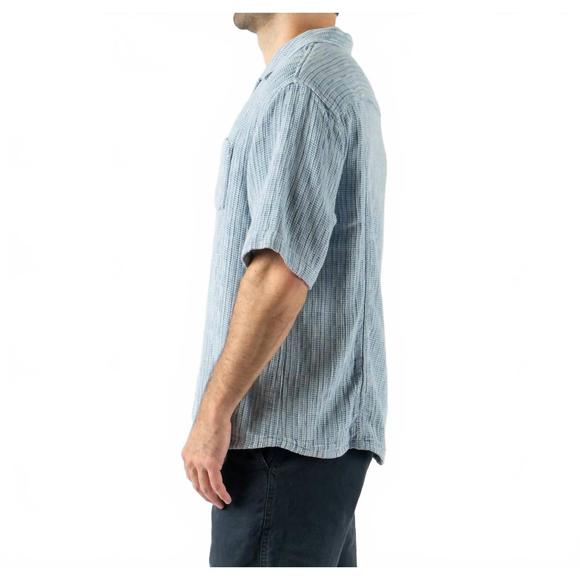 NEW CORRIDOR basket weave shirt in blue - Picture 3 of 4